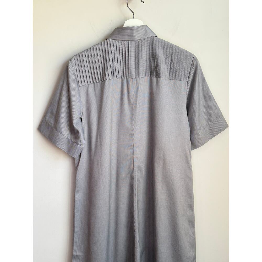 Hinson Wu Lori Striped Mini Shirt Dress Tahitian Pearl/White Women's Size 6 NWT - Picture 10 of 13